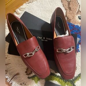 Rag & bone Aslen loafers in russet. Brand new.